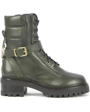 Bervicato Schnüre knöchelstiefel.,schnüre -knöchelstiefel - Grün