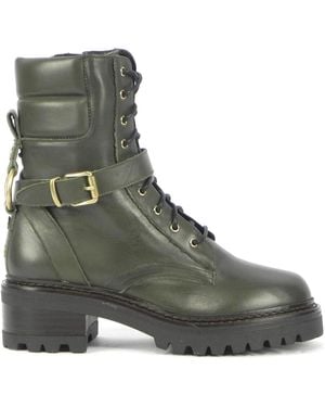 Bervicato Schoenen ,Groen ,Lage Enkle Laars