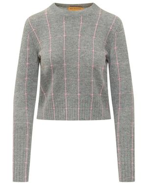 Guest In Residence Round-Neck Knitwear - Grey