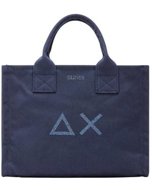 Sun 68 Tassen ,Blauw ,Tote Bags