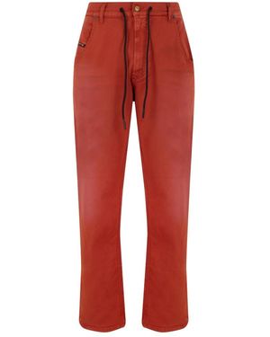 DIESEL Straight Jeans - Red
