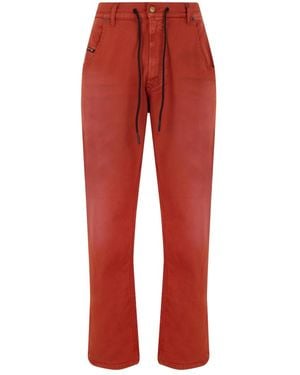 DIESEL Straight Jeans - Red