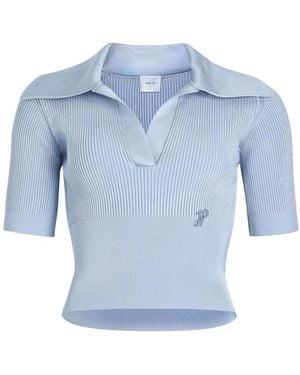 Patou V-Neck Knitwear - Blue