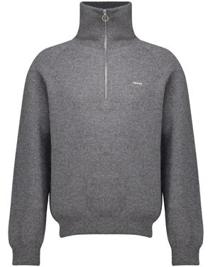 Prada Truien & Vesten ,Grijs ,Wol Wol En Kasjmier Polo