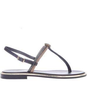 Paola Fiorenza Flat Sandals - White