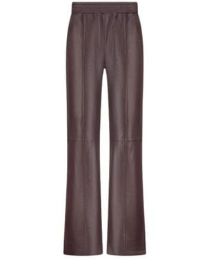 Alter Ego Leather Trousers - Marron