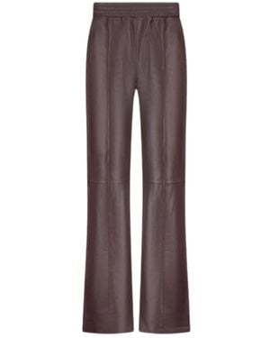 Alter Ego Leather Trousers - Brown
