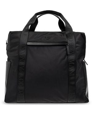 Emporio Armani Tassen ,Zwart ,Leer Laptop Bags & Cases