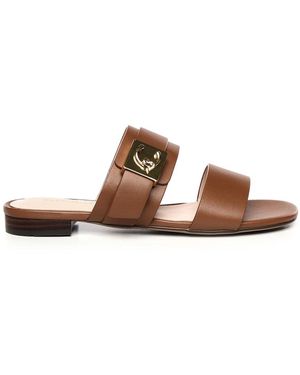 Coccinelle Schoenen ,Bruin ,Leer C-Me Buckled Leather Sandal