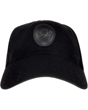 Versace Kaschmir- & Woll-Baseballcap - Schwarz