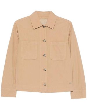 Woolrich Jassen ,Katoen Pocket Jacket - Naturel
