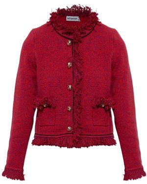 Self-Portrait Cardigans - Rojo