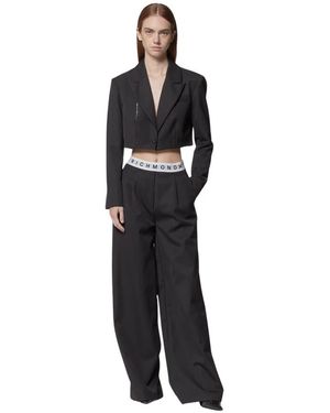 RICHMOND Wide Trousers - Nero