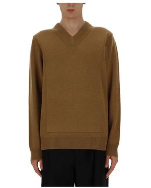 Jil Sander V-Neck Knitwear - Green