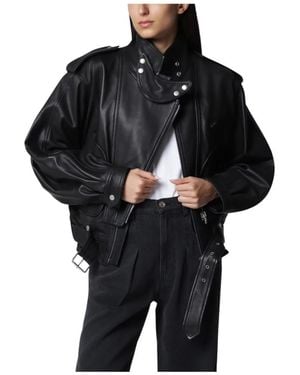 Isabel Marant Leather Jackets - Black