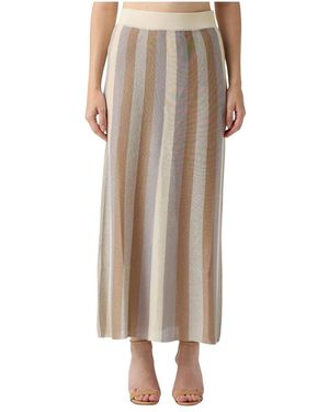 Le Tricot Perugia Midi Skirts - Neutre