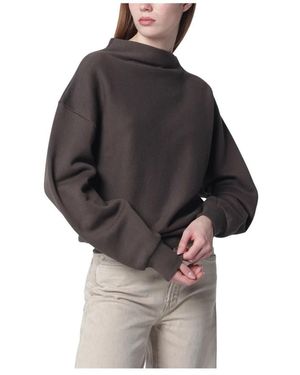 6397 Draped Sweatshirt - Braun