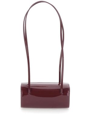 Faune Tassen ,Rood ,Leer Mie Bag - Paars