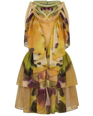 Alberta Ferretti Kleedjes ,Veelkleurig ,Kleedjes - Groen