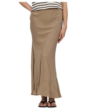 ROUGE EDIT Rouetienne Hw Maxi Rock - Braun
