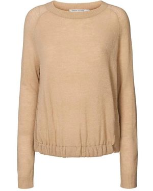 Rabens Saloner Round-Neck Knitwear - Natural