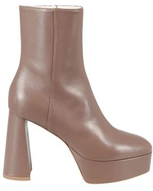 Bettina Vermillon Heeled Boots - Bruin