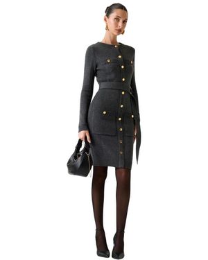 Marciano Kleedjes ,Grijs ,Nylon Afrah Pockets Dress - Zwart