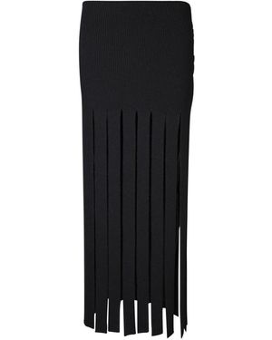 Alanui Rokken ,Zwart ,Wol Zwarte Wollen Rok Aw 23