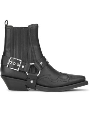 Ganni Cowboy Boots - Black