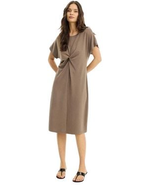 iN FRONT Midi Dresses - Marrone