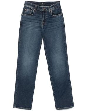 7 For All Mankind Straight Jeans - Blauw
