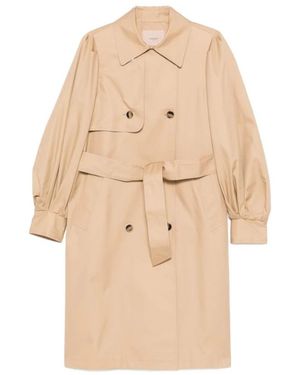 Twinset Trench Coats - Natural