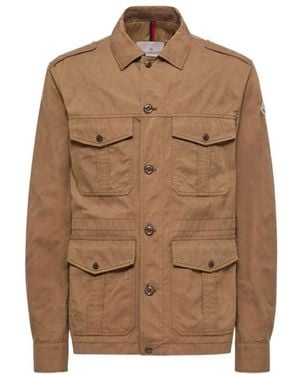Moncler Jassen ,Bruin ,Katoen Amnicon Field Jacket