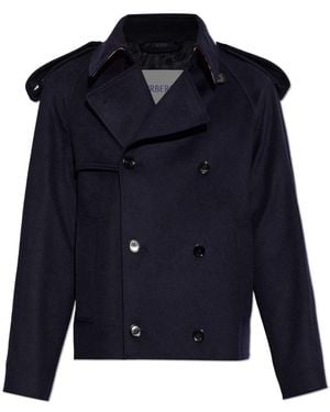 Burberry Jassen ,Blauw ,Katoen Leadenham Trenchcoat