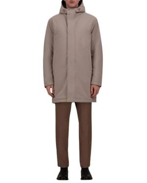 Herno Single-Breasted Coats - Marron