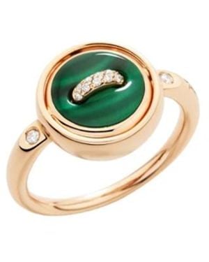 Pomellato Wendbarer Pom Pom Dot Ring - Grün