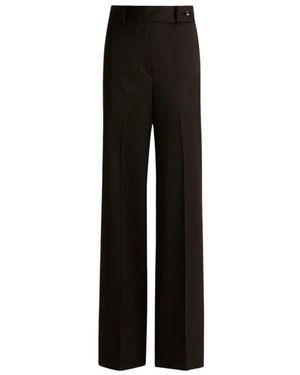 Kiton Broeken ,Bruin ,Wol Gedurfde Wol Palazzo Broek - Zwart