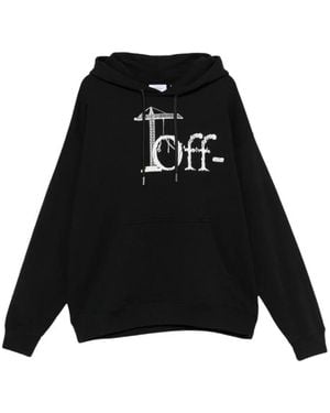 Off-White c/o Virgil Abloh Hoodies & Sweatvesten ,Zwart ,Katoen Sweatshirt Off-