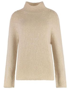 THE (Alphabet) Der Strick-Rollkragenpullover - Natur