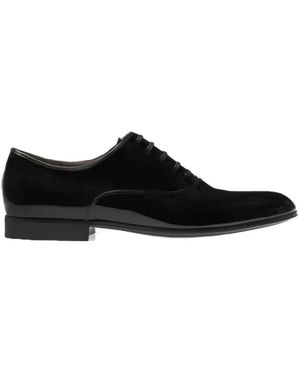 Gianvito Rossi Leather Oxford Business Shoes - Black