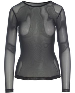 Bitte Kai Rand Tops ,Zwart ,Transparante Mesh Blouse - Grijs
