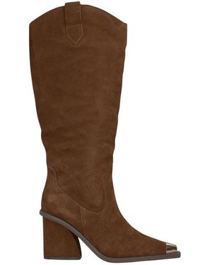Alma En Pena. Cowboy & Biker Boots - Brown