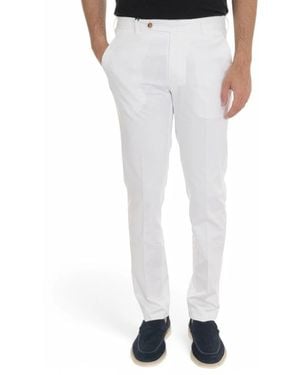Berwich Slim-Fit Trousers - White