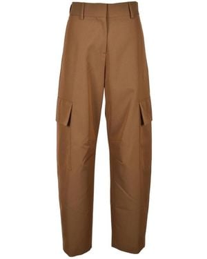 Palm Angels Wide Trousers - Brown