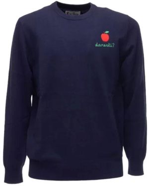 MC2 Saint Barth Round-Neck Knitwear - Blue