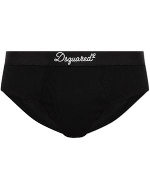 DSquared² Logo Briefs - Schwarz