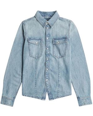 G-Star Overhemden ,Blauw ,Katoen Kick Slim Shirt