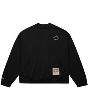 Mitchell & Ness Oversweep Crewneck Sweater Los Angeles Lakers - Zwart