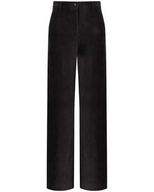 Marella Broeken ,Zwart ,Leer Astrale Fluwelen Broek