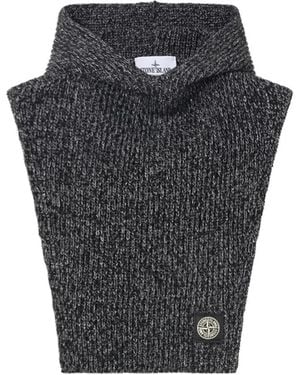 Stone Island Winter Scarves - Black